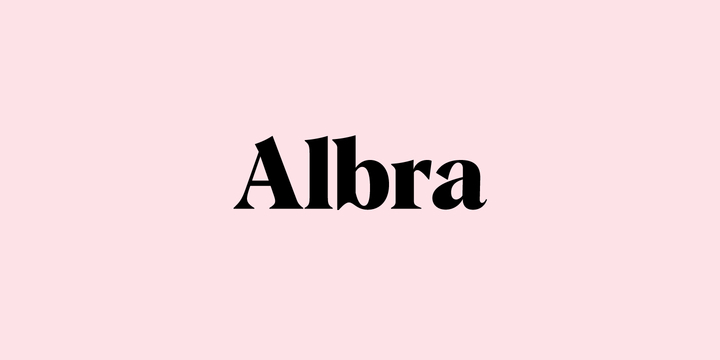 Przykład czcionki Albra